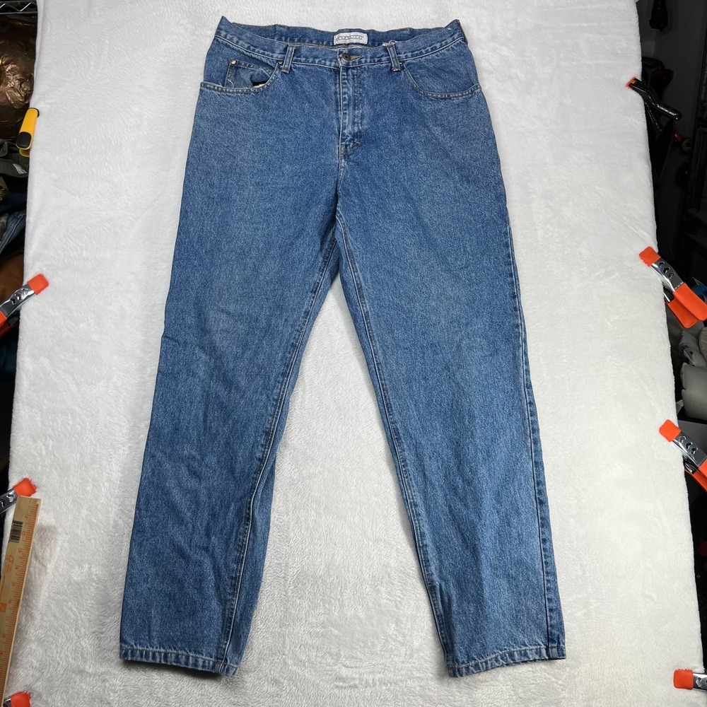 Vintage Supplies Jeans Men's 36 Blue Denim Cotton Pockets Zip Fly Y2K - 35X30